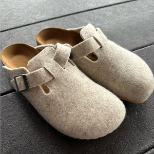Birkenstock Boston Wool Felt Eggshell 38